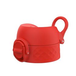 ION8 - Lekvrije Vervangende OneTouch 2.0 Waterfles Deksel, Eenvoudige Bediening met Één Druk, Geschikt voor 350ml, 500ml, 600ml Flessen, Rood, Klein, Ftalaatvrij BPA-vrij Plastic
