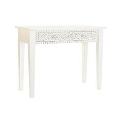 DKD Home Decor 8424001971862 Console, Plastique, Blanc, Estándar