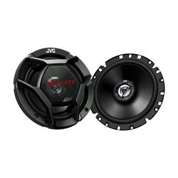 JVC CS-DR1720 Altavoces Coaxiales de 2 vías de 17 cm | Altavoces para el coche con Sonido Envolvente. Woofer con cono de Carbono y Mica y Tweeter Balanceado. Color Negro