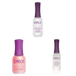 Orly Nail Strengthening and Cuticle Care Set (Pack of 3) - Orly Nail Defense + Orly Nailtrition + Orly Cutique Cuticle Remover