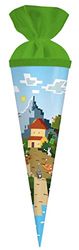 goldbuch 93 124 zak voor broers en zussen, mijn game, snoepzak met kleurrijke scène als motief, lengte 35 cm, diameter 11,5 cm, snoepzak voor jongens en meisjes, cadeauzakje van lakkarton met