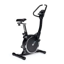 TREXO Bicicleta Estatica EB300 Gym en casa Bici Estatica con monitor ordenador con Sistema de Resistencia Electromagnética con cuentakilómetros Bicicleta y Volante de Inercia de 3kg Color Negro