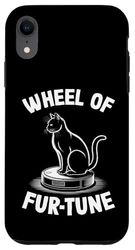 Wheel Of Fur-Tune Cat On Robot Vacuum Cleaner Cat Case for iPhone XR