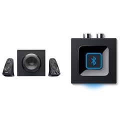 Logitech Adattatore Audio, Bluetooth, Nero + Logitech Z-623 Altoparlanti 2.1, 200 Watt, Nero