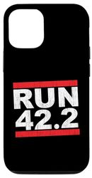 Custodia per iPhone 13 RUN 42.2 KILOMETERS Metric Marathon Runner Running Inspired