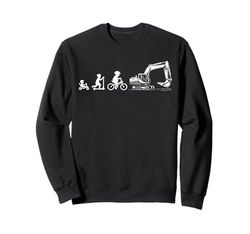 Excavadora entusiastas de la cargadora trabajador de la construcción Digger Sudadera