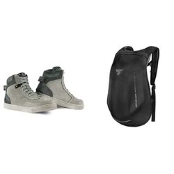 SHIMA SX-2 EVO LADY Botas Moto Mujere | Zapatillas Moto de Cuero, Transpirables, Reforzados con Soporte el Tobillo, Suela Antideslizante, Almohadilla el Engranaje (Gris, 37) AYRO Backpack