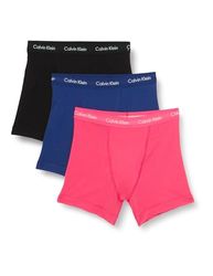 Calvin Klein Calzoncillos bóxer Pack de 3 Hombre Algodón elástico, Mehrfarbig (Multicolor), L