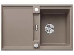BLANCO ADIRA 45 S, Silgranit tartufo, tipo di montaggio: installazione dall'alto, reversibile, con interruttore di scarico, con accessori, mobiletto da 45 pezzi, grande bacino, superficie facile da