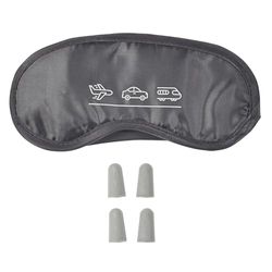 Kit Confort Viaje Avión Tren Máscara Tapón D Oído