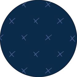 Bonateks, Runt digitalt tryckt musmatta, halkfri undersida, för kontor och hem, diameter: 22 cm