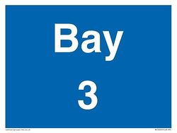 Bay 3 Sign - 200x150mm - A5L