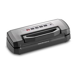 CASO VRH 490 advanced - Envasadora al vacío doméstica - Hasta 100 ciclos sin parar posibles - Con asa de cierre práctica para un manejo cómodo con una sola mano - acero inoxidable