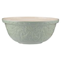 Mason Cash Home to Roost Mixing Bowl | 29cm Earthenware Bowl with Embossed Hen & Cockerel Design | 4L Capacity | Classic Bakeware for Dough, Pastry & Cake Mixing | Dishwasher & Freezer Safe