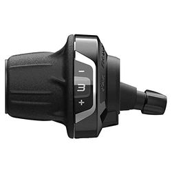 SHIMANO Slrv400l, SL-RV400 Revo Shifter, Mano Sinistra, 3 velocità, con Display Ottico Unisex Adulto, Nero, Triplo