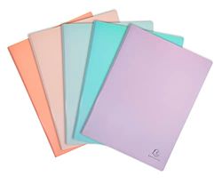 Exacompta - Réf. 88660E - 1 protège documents en polypropylène semi rigide Aquarel - 60 pochettes - 120 vues - dimensions 24x32 cm - pour format A4 - couleur aléatoire