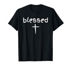 Cruz Bendita Cristiana Minimalista Fe Religi Camiseta