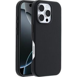 Otterbox Symmetry Series Cactus Leather MagSafe Fodral iPhone 16 Pro, stötsäkert, fallsäkert, skyddande tunt fodral, testad till militärstandard 3x, Svart