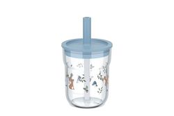 Mepal - Kinderdrinkglas met rietje Mio Little Dutch - Flexibel deksel met insectenbestendig rietje - Geschikt voor alle soorten vloeistoffen - morst niet - 250 ml - Forest Friends