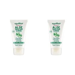 Equilibra Corpo, Aloe Crema Mani e Unghie, Crema Mani a Base di Aloe Vera, Svolge un'Azione Idratante, Lenitiva, Protettiva e Riequilibrante sulla Pelle, Rapido Assorbimento, 75 ml (Confezione da 2)