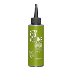 KMS ADDVOLUME Liquide Raffermissant Rinse pour cheveux fins à moyens, 20 fois plus forts, plus de volume et de force, formule végétalienne avec riz upcyclé, sans silicone, 150 ml