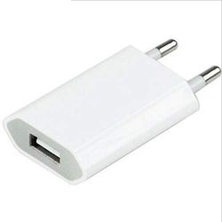 USB-adapter, wandcontactdoos voor Motorola Moto G7 Plus, voeding, 1 poort, AC oplader, wit (5 V-1 A) universeel (wit)