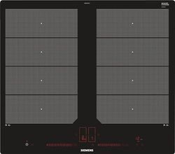 Siemens ex601lxc1e iQ700 hobs elétrico/vitrocerâmica/vidro e cerâmica/57,2 cm/zonas flexíveis – 2 varioinduktions de zonas de cozedura/preto