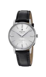 Festina herenarmband, analoog, klassiek, kwarts, met lederen band F20248/1