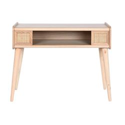 CONSOLA PAULOWNIA RATAN 80X40X63 NATURAL
