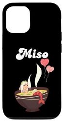 Carcasa para iPhone 14 Pro I Love Miso Soup Sirena Miso Hambriento Japonés Comida Sopa Bowl