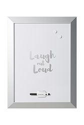 Bi-Office, Lavagna Kamashi, Magnetica Cancellabile a Secco, Cornice Argento MDF, 45x60cm