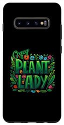 Carcasa para Galaxy S10+ Crazy Plant Lady divertido diseño amante de la jardinería