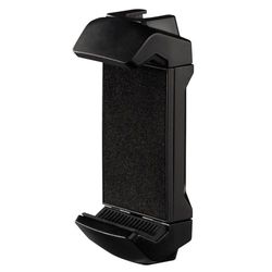 Hama Support de Tablette pour trépied Pro (Adaptateur Tête de trépied pour iPad Pro 9,7, Samsung Galaxy Tab, Note 10/10+, Google Pixel, Pas de vis 1/4", Griffe Cold Shoe) Noir