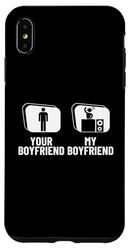 Your Boyfriend My Boyfriend Girlfriend DJ Funny Disc Jockey Case for iPhone XS Max