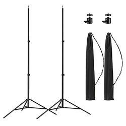 Altson - Treppiedi per fotografia, in alluminio, con custodia, 2 m, portatile, per Speedlight, flash, softbox, ombrello, luce stroboscopica, fotocamera, confezione da 2