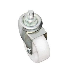 Polar AB857 ersättning enkelplast standardhjul för G590, G591 valfri CL109, CR711, G603, G604, G605, G606, G607, G622, U636, U637, U638 ersättningshylla, 90 mm x 70 mm x 40 mm, vit