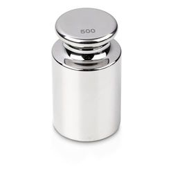 KERN Acciaio inossidabile lucidato, peso di prova ecologico, F1, argento, 500 g