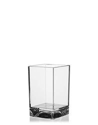 Kartell Boxy Tandenborstelhouder, plastic, transparant, 7 x 7 x 12 cm