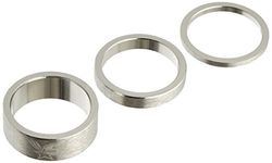 Spank Spacer Tweet Headset Spacer 1-1/8" 3 stuks/set, chroom, effen, SP-STM-0055-chrome-unis