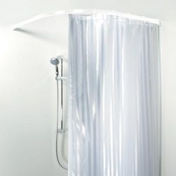 Spirella Rondo Suporte para cortina de duche (90 x 90 cm, design curvado), cor branca