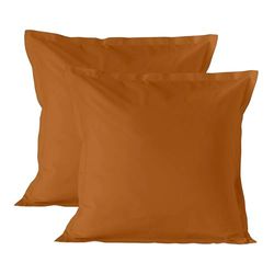 Basic Funda de almohada 60x60 cm (x2) Terracota