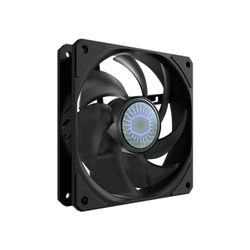 Cooler Master SickleFlow 120 V2 Ventilateur à cadre carré noir, lame courbe d'équilibre, roulement scellé, contrôle PWM de 120 mm pour boîtier d'ordinateur et radiateur liquide