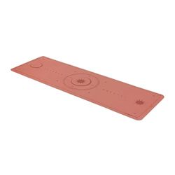 TREXO Yogamat, rood, 183 x 61 cm groot en 6 mm dik, gemaakt van ecologisch TPE met antislip oppervlak, sterke grip op de vloer, bestand tegen beschadigingen, licht