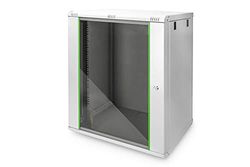 DIGITUS Armoire réseau – rack 19 pouces – 16U – montage mural – profondeur 450 mm – capacité de charge 60 kg – série Dynamic Basic – gris