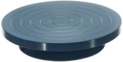 Glorex 2 2620 30 vasaio/tornio da Tavolo, Diametro Circa 22 cm, Alta qualità e stabilità, Cuscinetto a Sfera preciso per Una Rotazione fluida, Tinta Unita, Colore Grey-Blue, Diameter