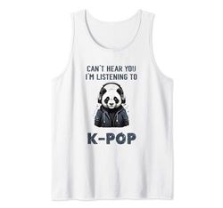 K-Pop No puedo escucharte Estoy escuchando música coreana K-Pop Camiseta sin Mangas