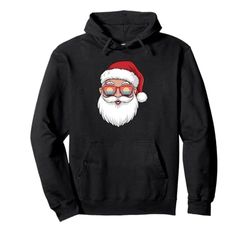 Occhiali da Sole retrò Babbo Natale Natale Uomo Donna Bambini Felpa con Cappuccio