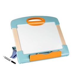 Smoby - Lavagnetta magnetica in legno, facilmente trasportabile, 3 modalità di utilizzo, dai 3 anni, 7600410712