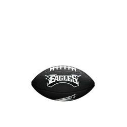 Wilson, Ballon de Football américain, Mini NFL Team Soft Touch, Philadelphia Eagles, Pour les joueurs amateurs WTF1533BLXBPH, Mixte Adulte, Noir, Taille Unique