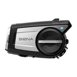 Sena 50C Motorcycle Communication & 4K Camera System w/Sound by Harman Kardon Integrated Mesh Communication Headset with Premium Microphone & Speakers , Black